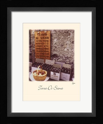 Framed Terra Di Siena Print