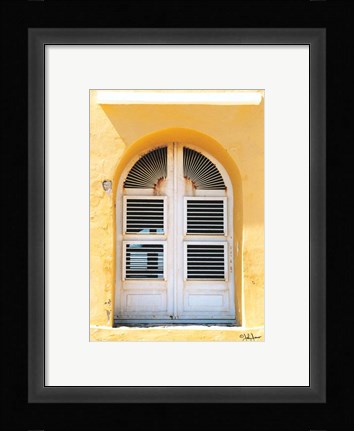Framed Beach House Window Print