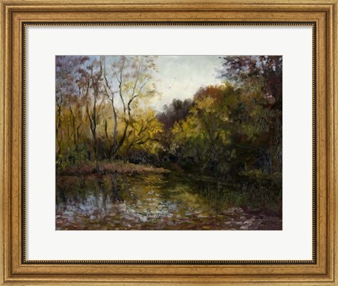 Framed Bend in the River at Morrow Print