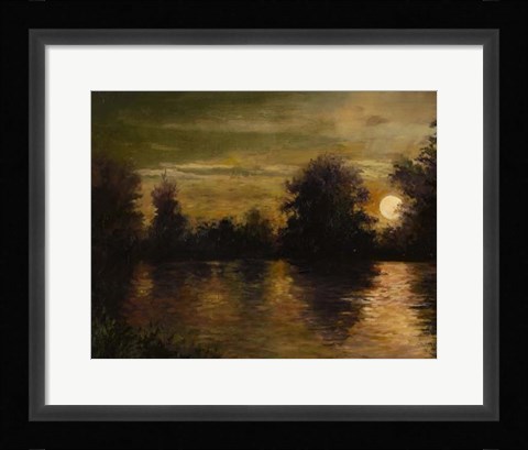 Framed Setting Glow Print