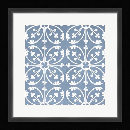 Framed Chambray Tile VI Print