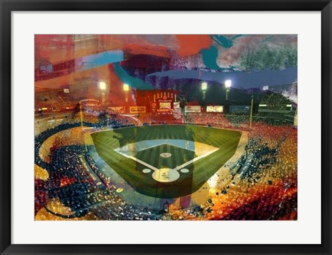 Framed Sox Stadium, Chicago Print
