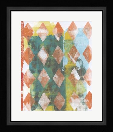 Framed Harlequin Abstract III Print