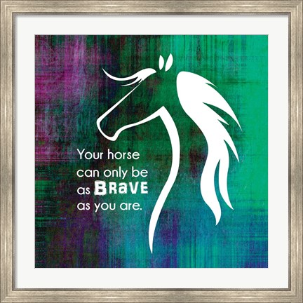 Framed Horse Quote 1 Print