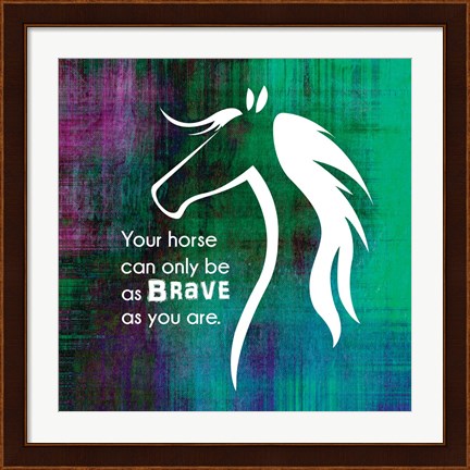 Framed Horse Quote 1 Print