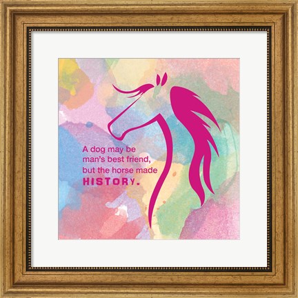 Framed Horse Quote 4 Print