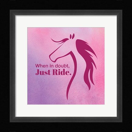 Framed Horse Quote 5 Print