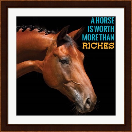 Framed Horse Quote 6 Print