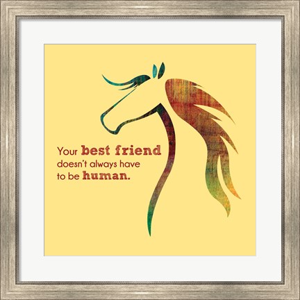 Framed Horse Quote 10 Print