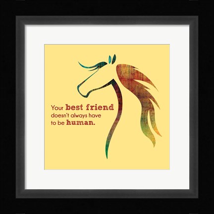 Framed Horse Quote 10 Print