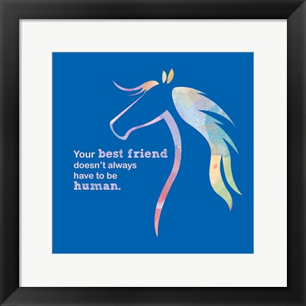 Framed Horse Quote 11 Print
