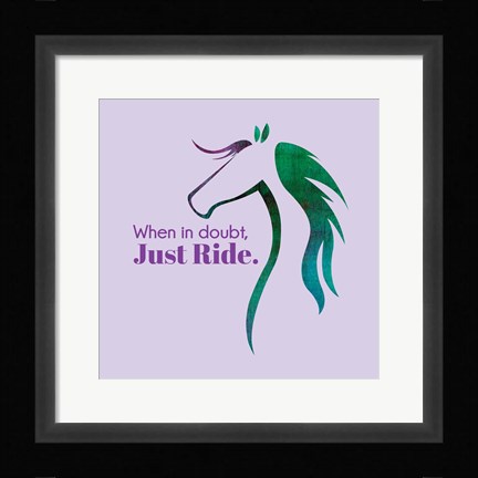 Framed Horse Quote 12 Print