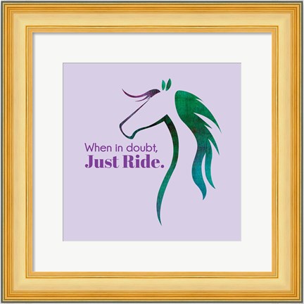 Framed Horse Quote 12 Print