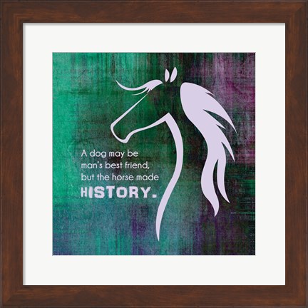 Framed Horse Quote 13 Print