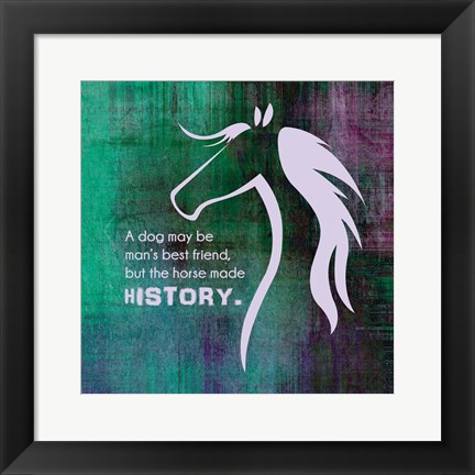 Framed Horse Quote 13 Print