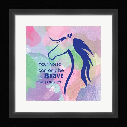 Framed Horse Quote 14 Print