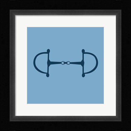 Framed Horse Bit - Blue Print