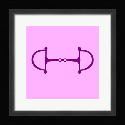 Framed Horse Bit - Pink Print