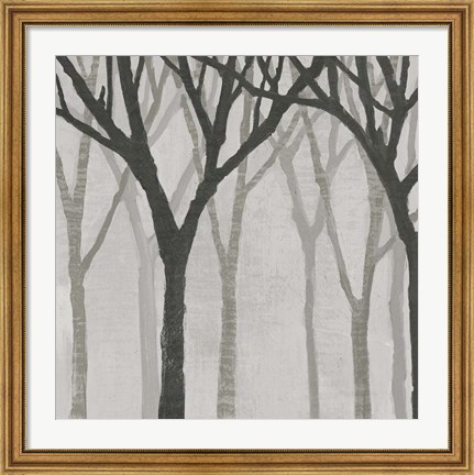 Framed Spring Trees Greystone I Print