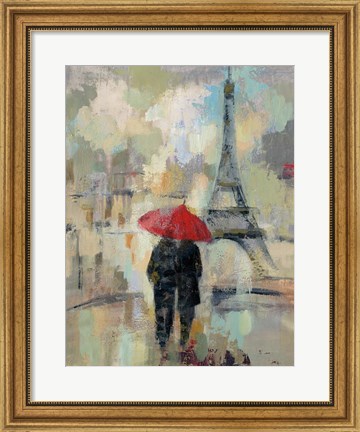 Framed Rain in the City II Print