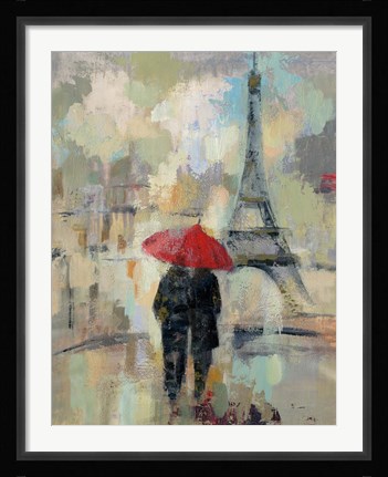 Framed Rain in the City II Print