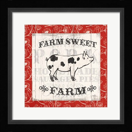 Framed Farmers Market I Print