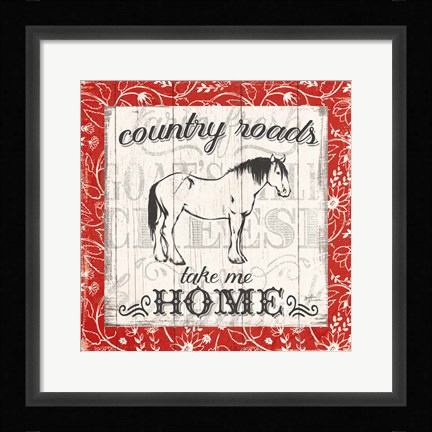 Framed Farmers Market II Print