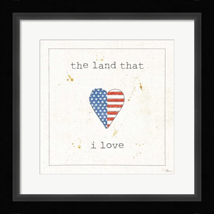 Framed USA Cuties III Print