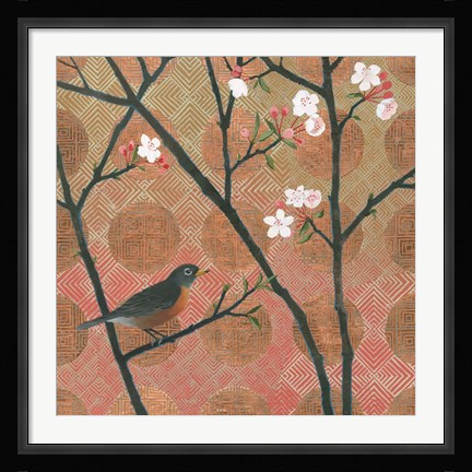 Framed Cherry Blossoms II Print