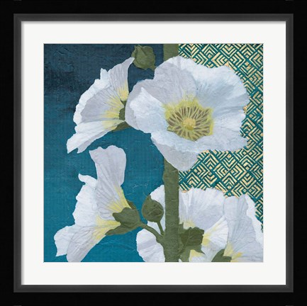 Framed Soft Evening II indigo Print