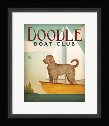 Framed Doodle Sail Print