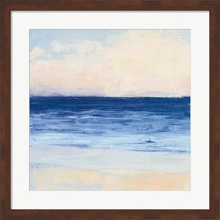 Framed True Blue Ocean I Print