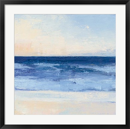 Framed True Blue Ocean II Print