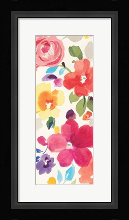 Framed Popping Florals II Print