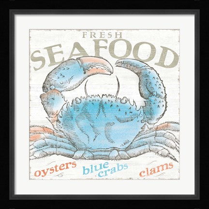 Framed Seaside Life II Print