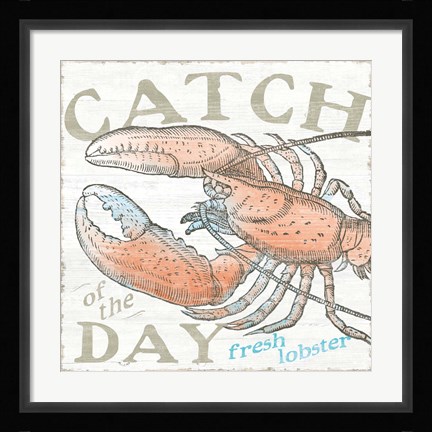 Framed Seaside Life III Print