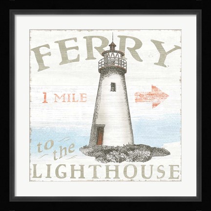 Framed Seaside Life IV Print