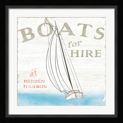 Framed Seaside Life V Print