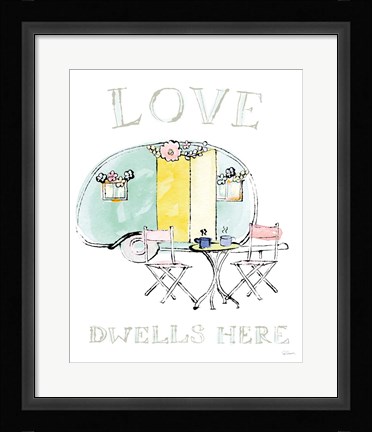 Framed Girlfriends Cabin III Print