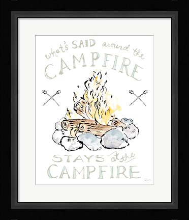 Framed Girlfriends Cabin IV Print
