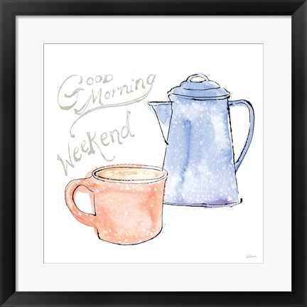 Framed Girlfriends Cabin V Print