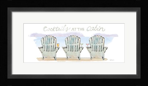 Framed Girlfriends Cabin VII Print