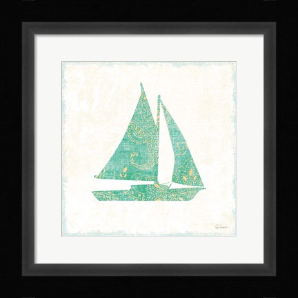 Framed Flamingo Tropicale V Print