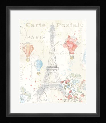 Framed Lighthearted in Paris II Print