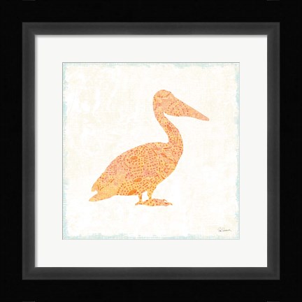 Framed Flamingo Tropicale IX Print