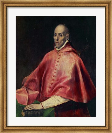 Framed Cardinal Juan de Tavera (d1545), founder of the Tavera Hospital Print