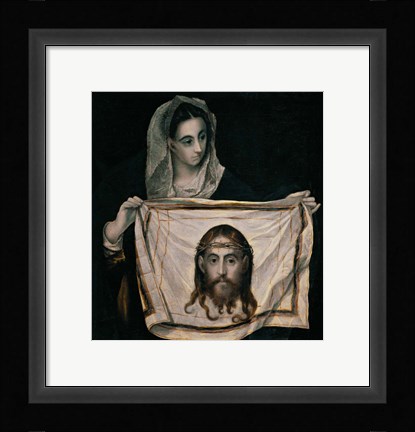 Framed Saint Veronica with the Sudarium Print