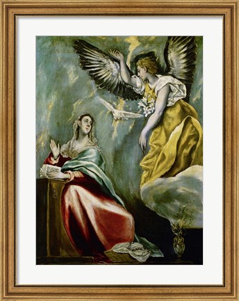 Framed Annunciation c. 1600 Print