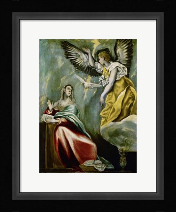Framed Annunciation c. 1600 Print