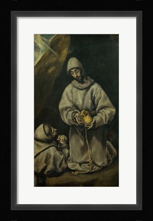 Framed Saint Francis in Meditation Print